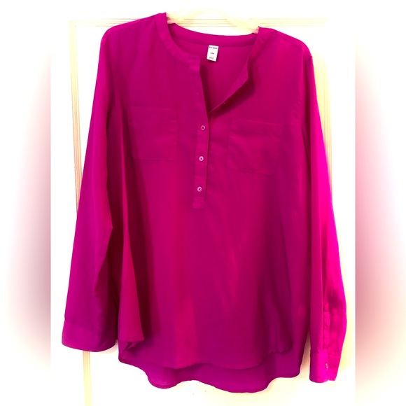 Flowy magenta blouse - Picture 1 of 3